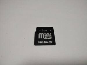 1GB SanDisk　miniSDカード　メモリーカード　ミニSDカード