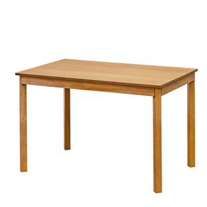 ダイニングテーブル 110cm 4人用 シンプル 作業台 デスクにも 木製マホガニー IT-J04 (LBR) ライトブラウン