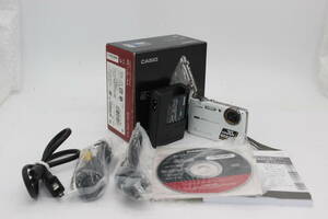 【美品 返品保証】 【元箱付き】カシオ Casio Exilim EX-FS10 ホワイト 3x バッテリー チャージャー付き コンパクトデジタルカメラ v906