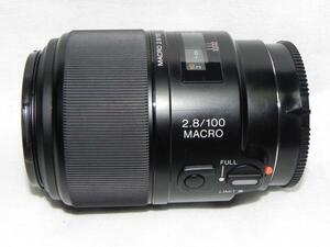 SONY 100mm F2.8 Macro レンズ(中古良品)