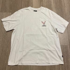 HA905 送料185円 malbon マルボン 半袖Tシャツ バックプリント ロゴ sizeXXL 汚れあり