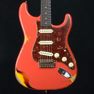 Fender Custom Shop Limited Edition 1961 Stratocaster Heavy Relic Aged Fiesta Red over 3-Color Sunburst