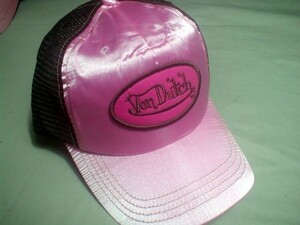 ｂ新品■Vondutch (ボンダッチ）サテンキャップ ピンク