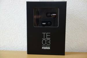 ◆fostex/フォステクス TE-03 イヤホン・インイヤー・有線・黒 未開封・新品・生産終了品 動作未確認 