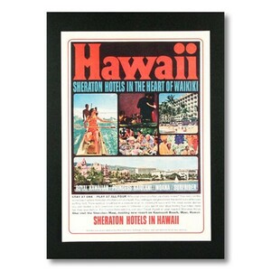 ハワイアンポスター ホテルシリーズ ＜SHERATON HOTELS IN THE HEART OF WAIKIKI＞ G-11