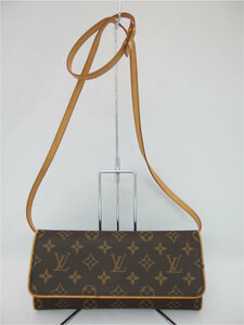 美品★LOUIS VUITTON ルイヴィトン モノグラム ポシェットツインGM M51852 ショルダーバッグ /B5708