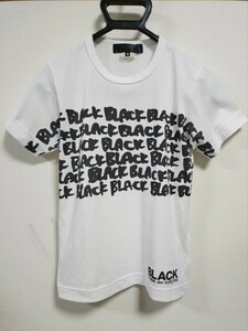 ブラックコムデギャルソン　 ロゴTシャツ Tシャツ トップス 半袖Tシャツ