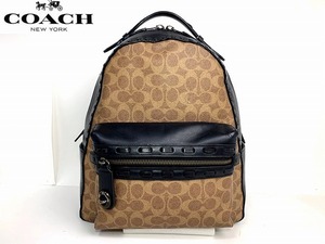 送料無料★完売モデル コーチ COACH シグネチャー キャンバス ウィップスティッチ バックパック リュックサック ★37466