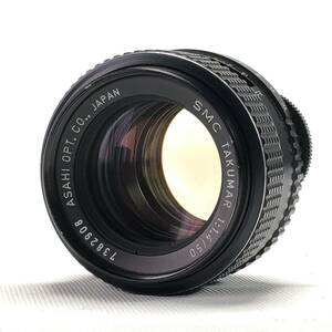 旭光学 SMC TAKUMAR 50mm F1.4 ペンタックス M42マウント 良品 24C ヱOA4b