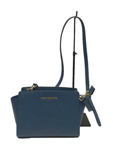 MICHAEL KORS◆ショルダーバッグ/レザー/BLU/無地/OX-1811