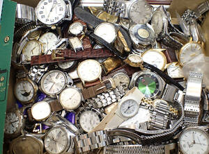 時計店廃業在庫 ◆セイコー/シチズン/オリエント/懐中時計/自動巻き等 ◆ 機械式/クオーツ 腕時計 まとめて大量セット