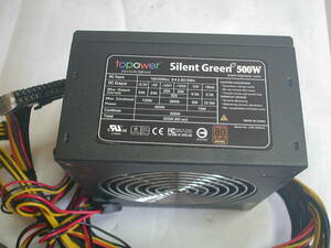 PC電源 Silent Green 500W 80PLUS 550W Peak ATX12V付 24P 動作確認 k131