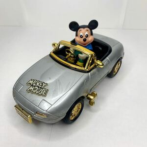 当時物　ディズニー　ミッキーマウス　スポーツカー　ミニカー　MASUDAYA　マスダヤ　1990年　ゼンマイミニカー　ジャンク品