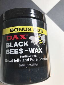入手困難　DAX BLACK BEES-WAX　ボーナスサイズ17,5oz 497g ポマード ビーズワックス　ロックンロール