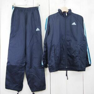 アディダス adidas セットアップトラックジャケット＆パンツ*ジャージ上下セット(150)キッズ/ネイビー