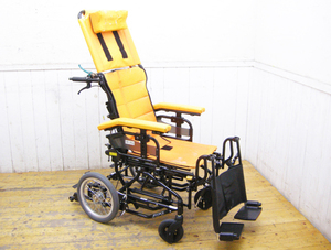 Nick・FORCE・アルミ車椅子・グランドフリッチャー・ティルト・リクライニング・フラット・中古品・147285