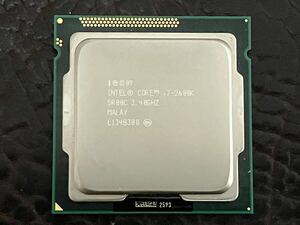 ★ 送料無料 デスクトップPC用CPU ★ intel core i7 2600k 第2世代 Sandy Bridge 3.40～3.80GHz 4コア8スレッド LGA1155 SR00C 動作品