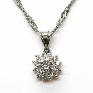 TASAKI(田崎真珠)◆Pt900/Pt850 天然ダイヤモンドネックレス◆M 約5.6g 約50.0cm diamond necklace EC8/ED0
