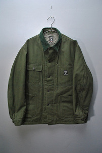 South2 West8 Lined Coverall - Cotton Oxford サウスツーウエストエイト/S2W8/カバーオール/キルティング/ジャケット/グリーン/M