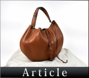 175556◆ LOEWE ロエベ アナグラム フォーチュン ホーボー 3WAYショルダーバッグ 肩掛け 斜めがけ レザー ブラウン レディース 保存袋/ B