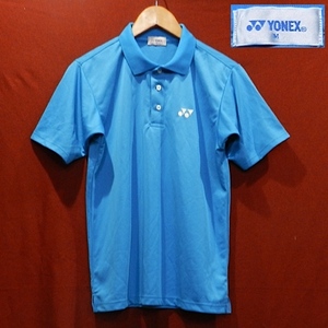 YONEX ヨネックス デザイン ロゴ 半袖 ポロシャツ lite 東京 スポーツウェア ゲームシャツ テニス バトミントン 水色 M 美品