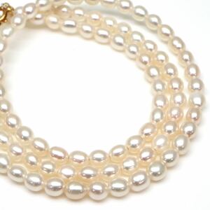 ◆K18 本真珠ネックレス/ 24 ◆M 約7.4g 約41.0cm pearl パール jewelry necklace ジュエリー DB0/DB0