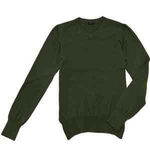 定価3.2万 AKM STRETCH WOOL CASHMERE V-NECK KNIT L ストレッチウールカシミアVネックニット セーター 1piu wjk ジュンハシモト