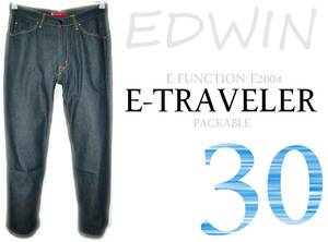 EDWIN E-TRAVELER 【携帯ジーンズ】 W30 (実79cm) 【管24-4】 E-FUNCTION / 薄手素材 PACKABLE機能