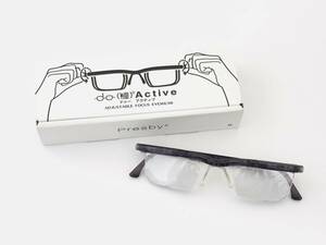 〈ファッション〉Presby プレスビー do Active ドゥーアクティブ（グレー） DA210013 老眼鏡 メガネ【中古／現状品】003969-① 