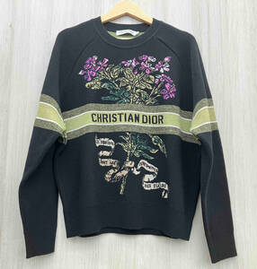 Christian Dior クリスチャン・ディオール ウール×カシミヤセーター 38 ブラック 長袖　セーター