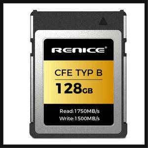 【開封のみ】RENICE ★128GB CFexpress Type B メモリーカード pSLCシリーズ 持続読み出し速度1750MB/s 持続書き込み速度