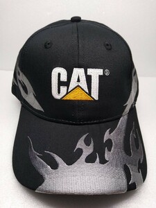 CAT キャタピラー 帽子 キャップ ブラック シルバーフレイム ファッション コレクション カジュアル オフィシャル フリーサイズ 売り切り!!