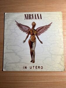 Nirvana In Utero Import Columbia Kurt Cobain Foo Fighters Record LP HTF 1992 AIC 海外 即決