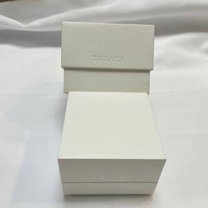 田崎　タサキ　TASAKI 田崎真珠　指輪ケース　空箱　空き箱　化粧箱　リング用　箱　BOX ボックス　ケース　ホワイト　③