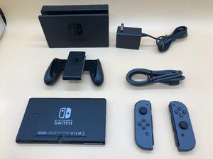 1円～ Nintendo Switch バッテリー強化版 HAC-001(-01) グレー 任天堂 スイッチ ※箱なし ※ストラップ欠品 ☆良品☆[296-0428-T5]