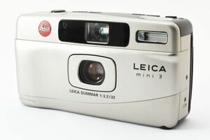 ◆難あり◆珍品カラー◆ ライカ Leica mini 3 シルバー LEICA SUMMER 1:3.2/32 コンパクト フィルムカメラ 現状 #4026