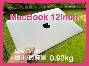 MacBook 12inch (2017) 最小最軽量0.92kg、A1534 m3/8gb/256gb、スペースグレー