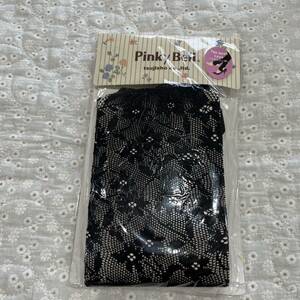 未使用*Pinky Bell*トレンカ*つま先かかと無し 網タイツ*黒*柄タイツ*M-L