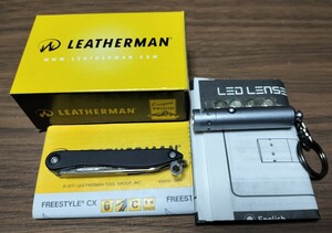 廃盤 未使用品 LEATHERMAN ( レザーマン ) マルチツール STYLE ＆ LED LENSER V9 BLACK【並行輸入品】831395 ナイフ