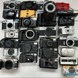 1円~フィルムカメラまとめ Canon FUJICA FUJI MINOLTA FUJIFILM YASHICA Kyocera HANIMEX KONICA (ジャンク品 動作未確認 GK)