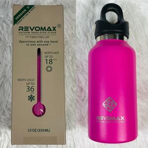 新品未使用 REVOMAX2 水筒 マグボトル 355mL ピーチピンク