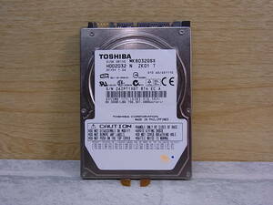 △F/074●東芝 TOSHIBA☆2.5インチHDD(ハードディスク)☆80GB SATAII 5400rpm☆MK8032GSX☆中古品