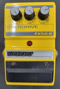 中古品美品　DOD オーバードライブ FX50-B USA エフェクター　箱入　動作未確認　
