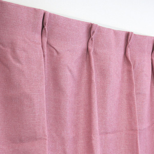 カーテン 遮光裏地付き 遮光2級 ピンク 幅100cm×丈150cm2枚