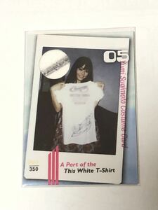 杉本有美　コスチュームカード　203/350 トレカ　トレーディングカード 衣装 直筆サイン部分
