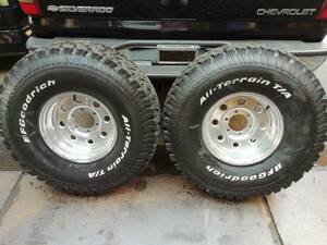 35/12.5 R15 BFGoodrich All-Terrainタイヤ　WELD RACING アルミホイール　2本セット　中古品