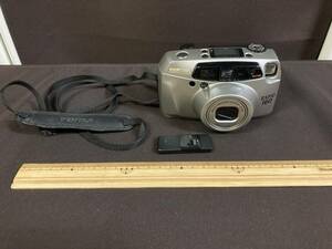 ペンタックス PENTAX◆ ESPIO 160コンパクトフィルムカメラ/リモコン付◆作動未確認/ジャンク品