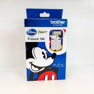 【超美品】 Brother ブラザー P-touch 190 ラベルライター プリンター ミッキーブルー ディズニー PT 190 ミッキーマウス (KN)