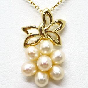 ＊MIKIMOTO(ミキモト)K18本真珠ペンダント＊m 3.9g 38.0cm pearl jewelry pendant EB1/EB6