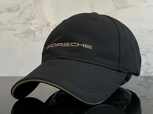 【未使用品】333KD★PORSCHEポルシェ キャップ 帽子 ファンにも嬉しい上品で高級感のあるダークネイビーのポリエステル素材《FREEサイズ》